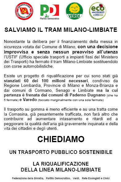 Salviamo il tram Milano-Limbiate